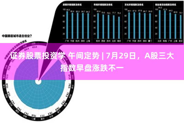 证券股票投资学 午间定势 | 7月29日，A股三大指数早盘涨跌不一