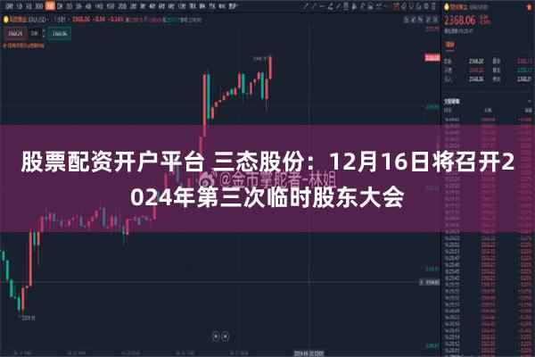 股票配资开户平台 三态股份：12月16日将召开2024年第三次临时股东大会